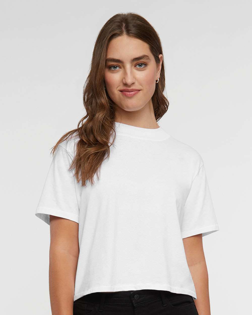 Women’s Boxy Crewneck Short Sleeve Tee for Casual, Trendy & Everyday Comfort Wear