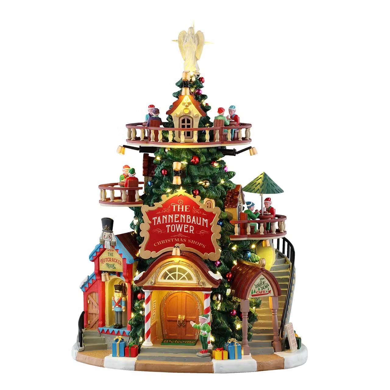 Lemax Santa&#x27;s Wonderland Village: The Tannenbaum Tower Christmas Shops