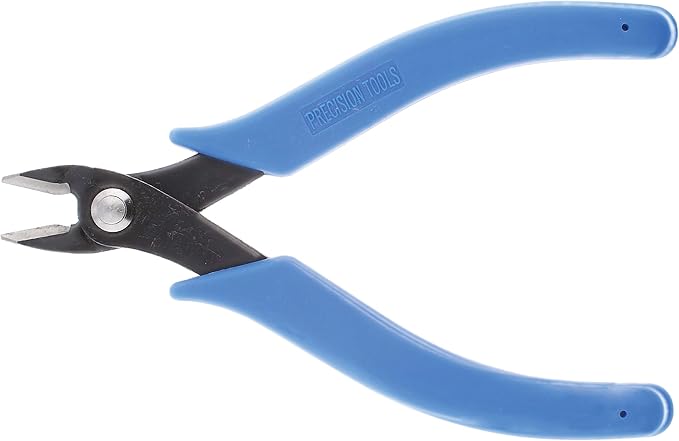 The Beadsmith Heavy Duty Side Cutter with Blue Comfort Grip Handle and no Spring, Tool for Jewelry Making, Electronics or Micro Mechanics