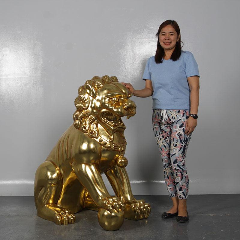 Foo Dog Male Chinese Lion Statue