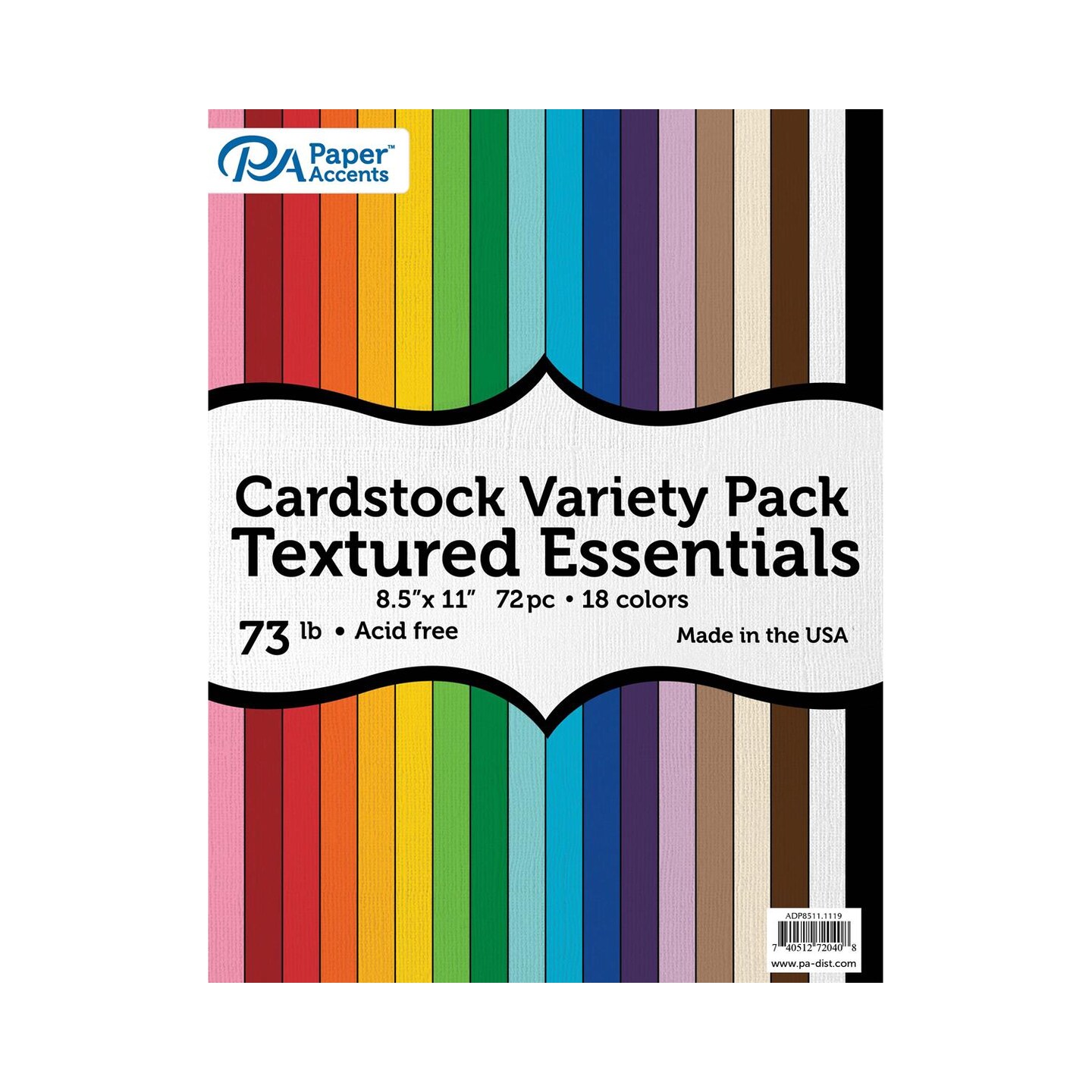 Variety Pk 5x7 72pc 73lb Txtrd Essential Cdstk