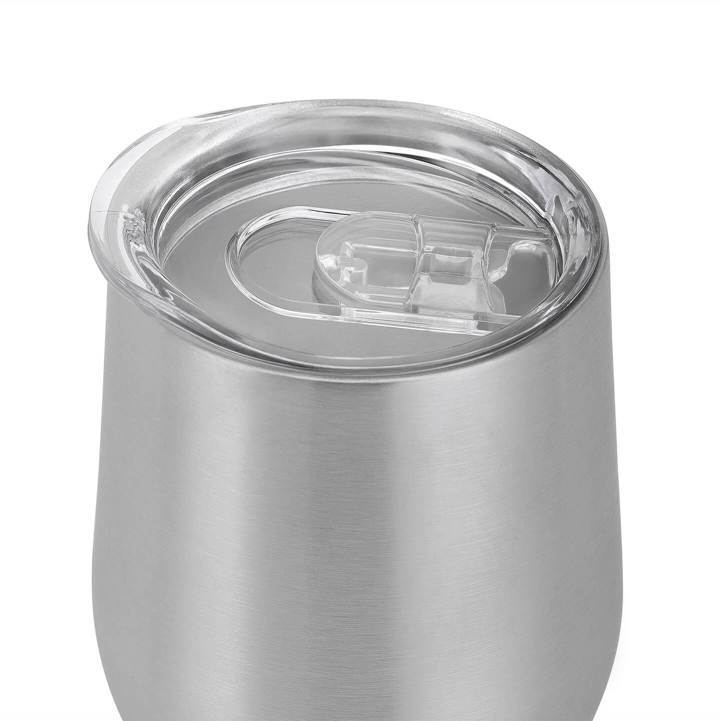 Makerflo 12 oz Stainless Steel Wine Tumbler with Clear Splash Proof Lid, Craft-Ready for DIY Gifts &#x26; Personalization (Epoxy, UV DTF, Vinyl, and Laser Engraving)