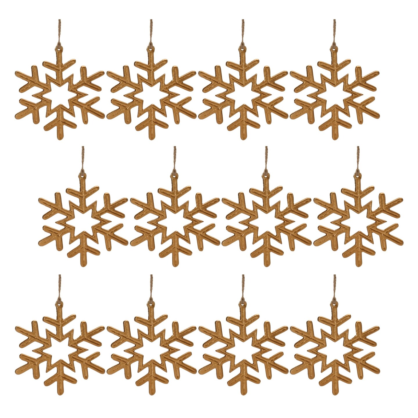 Melrose Snowflake Christmas Ornaments - Thumbnail 3