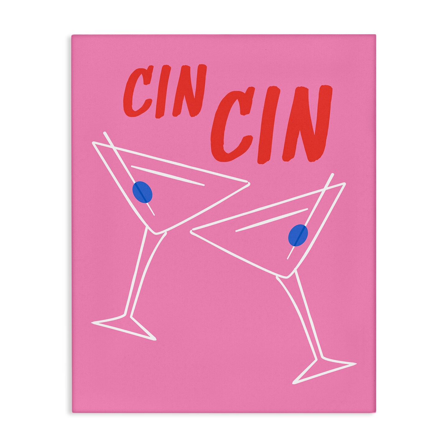 Stupell Industries Cin Cin Martinis Canvas Wall Art Design by House of Lulu