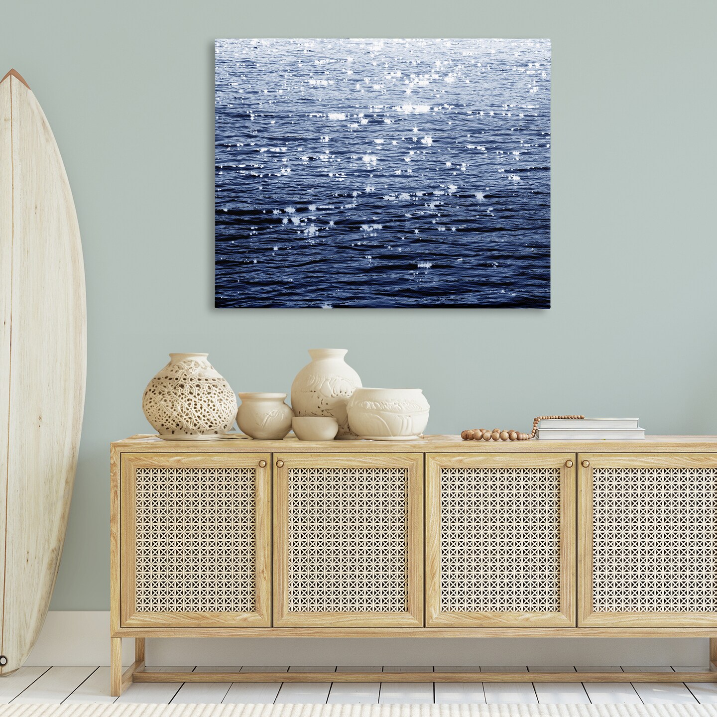 Stupell Industries Sun Reflecting on Sea Canvas Wall Art Design by Maggie Olsen