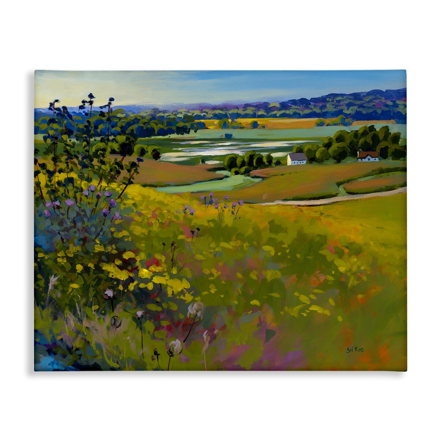 Stupell Industries Country Cottages View Canvas Wall Art Design by Sri Rao