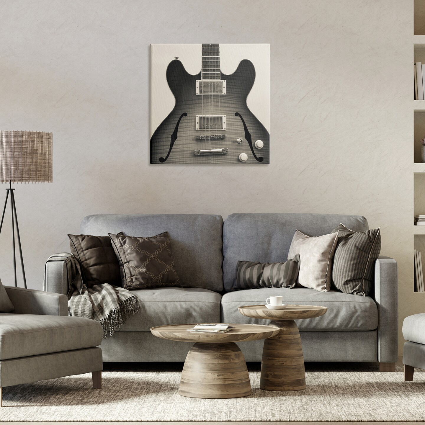 Stupell Industries Classy Electric Guitar Canvas Wall Art Design by Deborah Revell