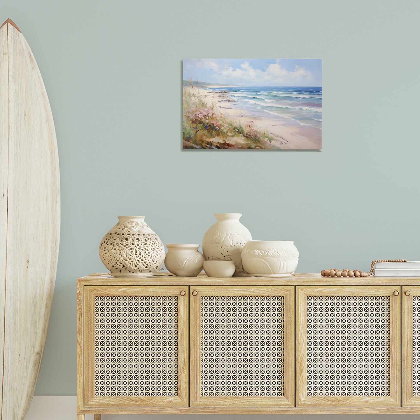 Stupell Industries Summer Coastal Waves Canvas Wall Art Design by Franklyn Gregory