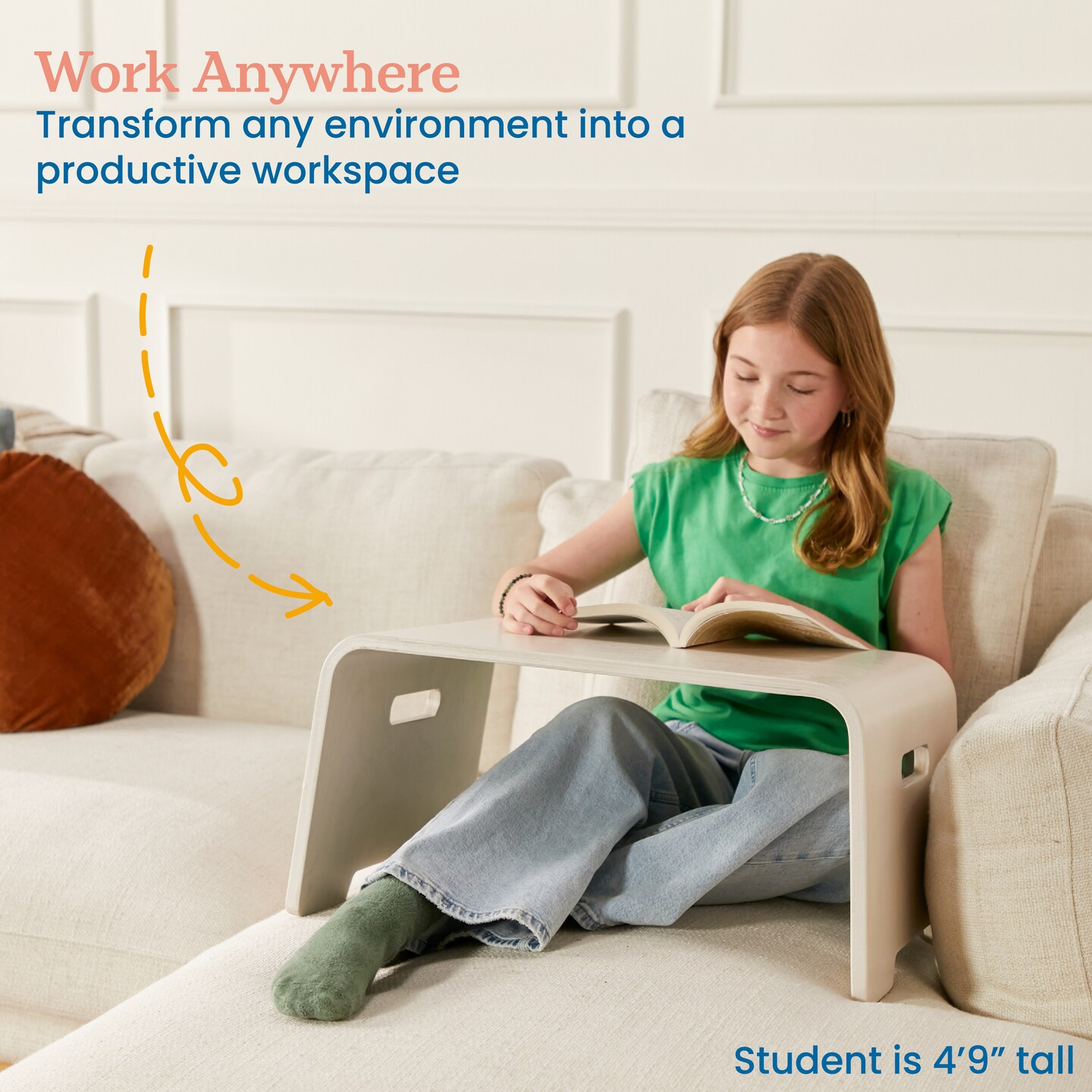 Bentwood Lap Desk with Handles, Activity Table