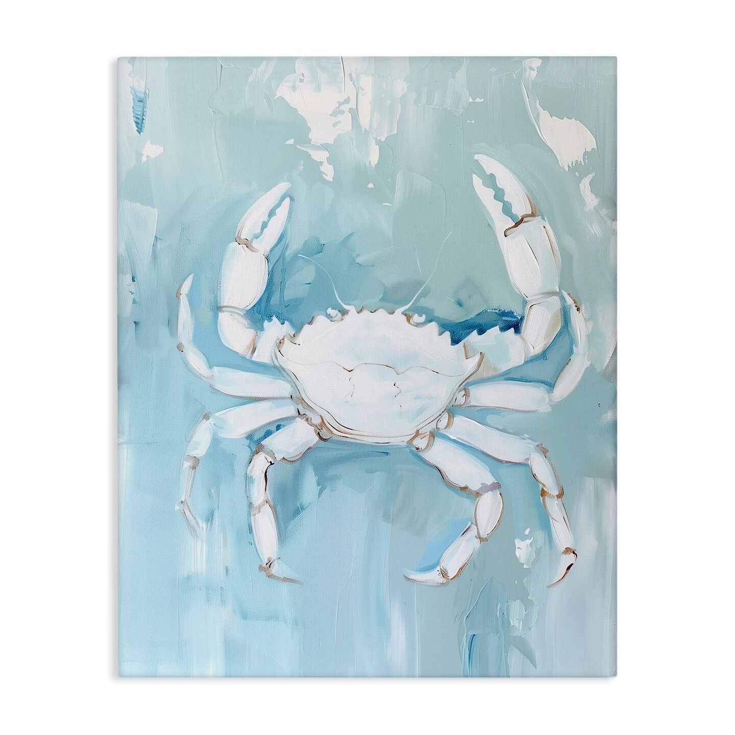 Stupell Industries White Coastal Crab Canvas Wall Art Design by Arlington Prints