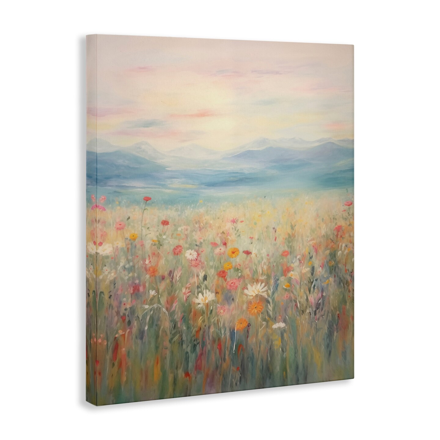 Stupell Industries Spring Floral Mountain Meadow Canvas Wall Art Design by Arlington Prints