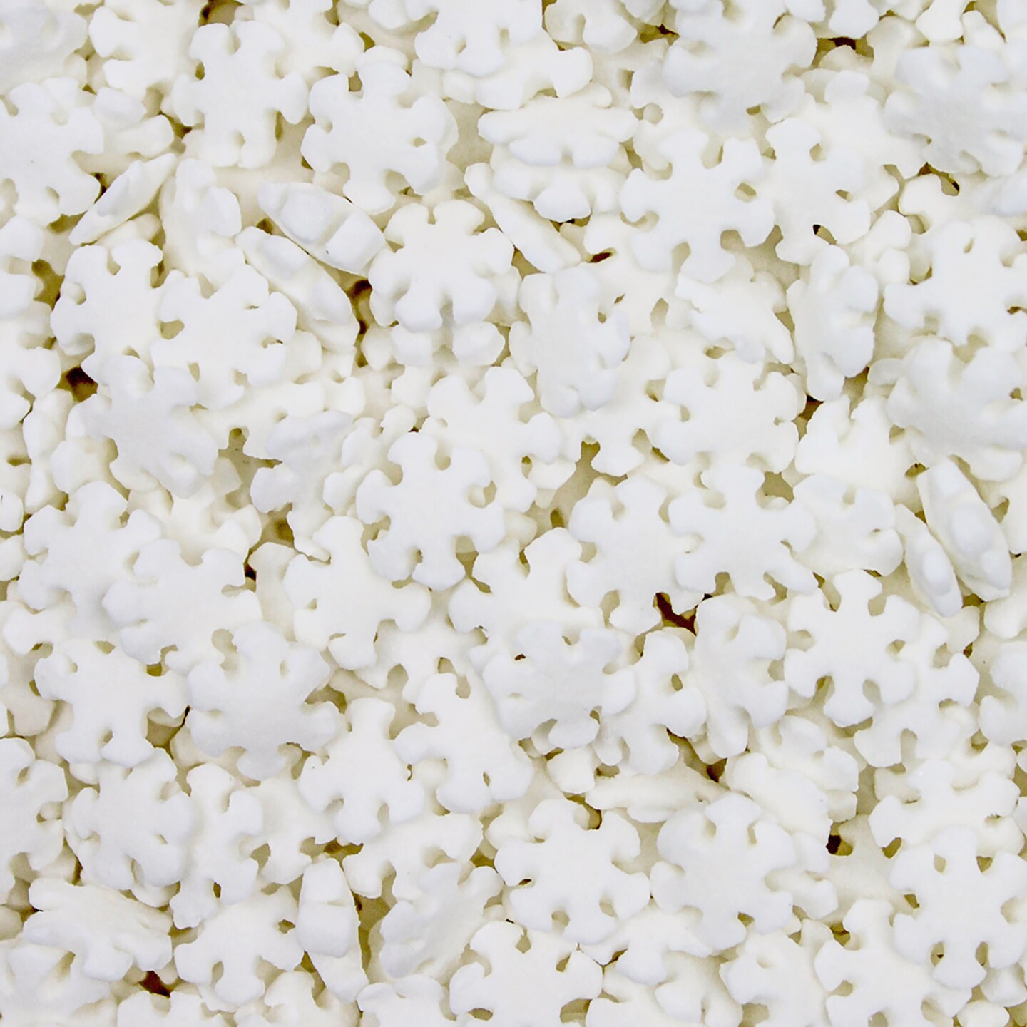 Krazy Sprinkles - Winter Snowflakes (1/2 Cup, 1x Jar) for Cakes, Ice Cream &#x26; Cookies