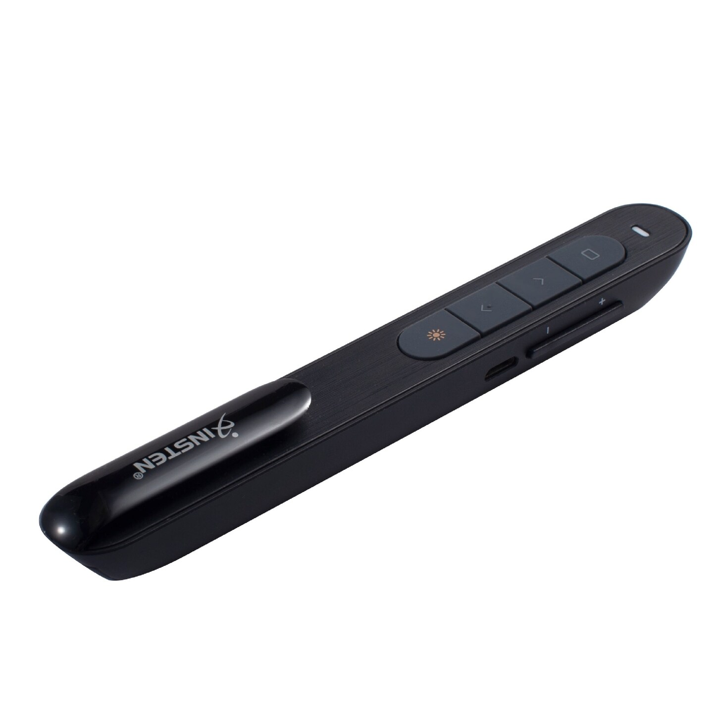 2.4G Wireless Rechargeable Presentation Remote Red Laser LED Indicator, Black
