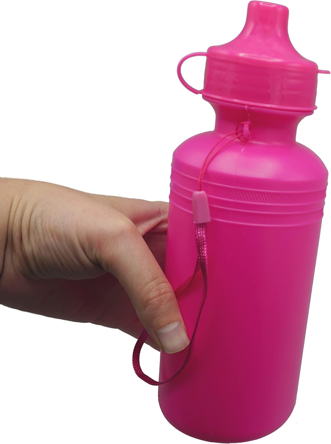 4E&#x27;s Novelty 4 Pack Kids Water Bottles 18oz &#x2013; BPA-Free, Reusable Plastic Bottles with Strap