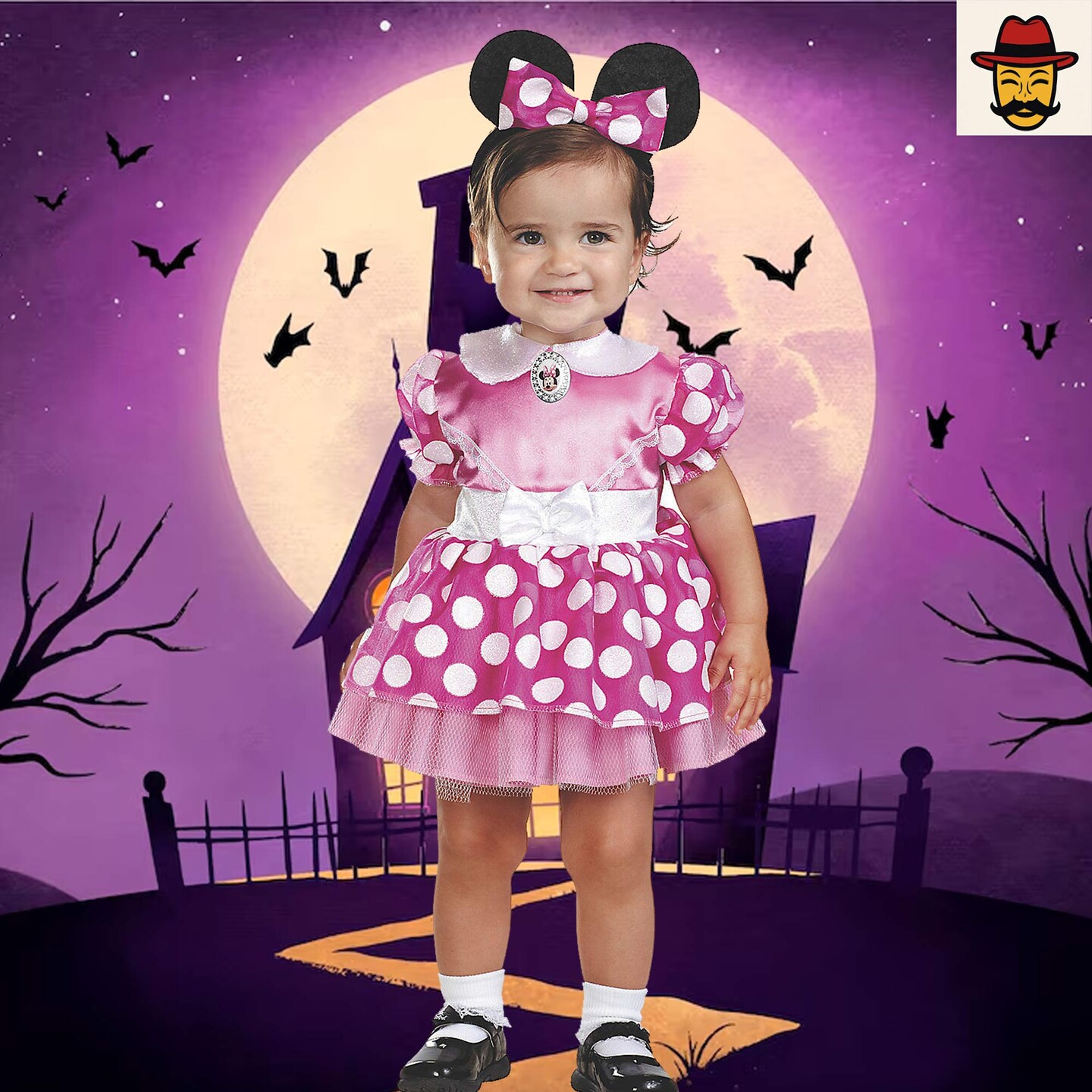 Infant Minnie Mouse Costume with Tulle Petticoat and Headband
