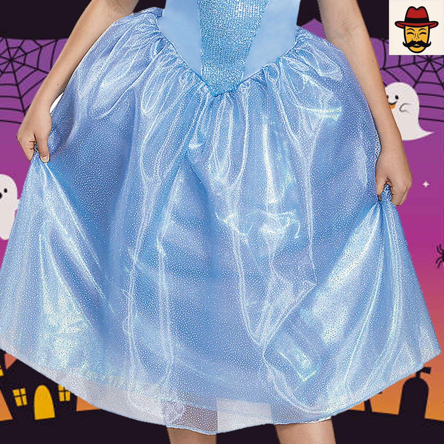 Cinderella Tween Costume Medium Disney Princess Dress with Butterflies