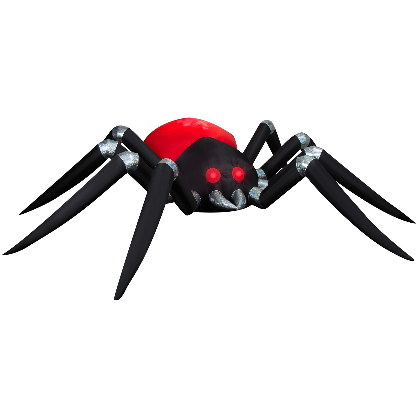 14.5&#x27; Gemmy Airblown Inflatable Colossal Halloween Projection Fire and Ice Black and Red Spider Yard Decoration 551575