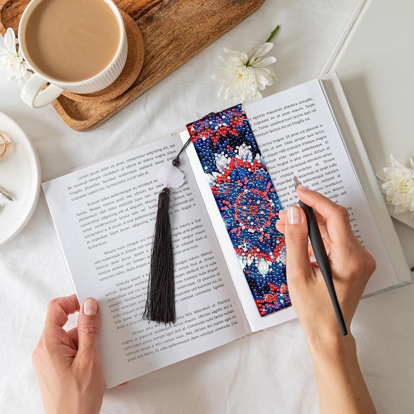 8 Pieces Christian Bible Verse Diamond Painting Bookmarks for Beginners