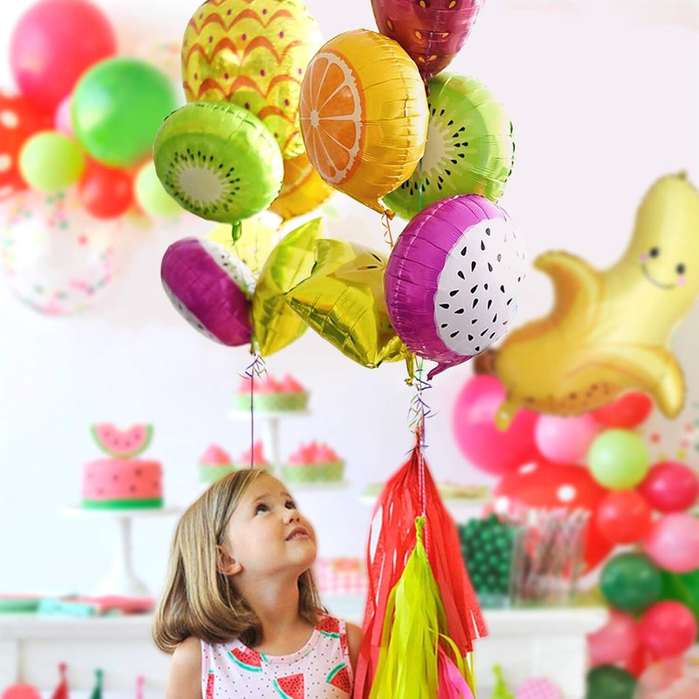 Watermelon Kiwi Party Decoration Supplies for Baby Shower Birthday Christmas Kids Gift