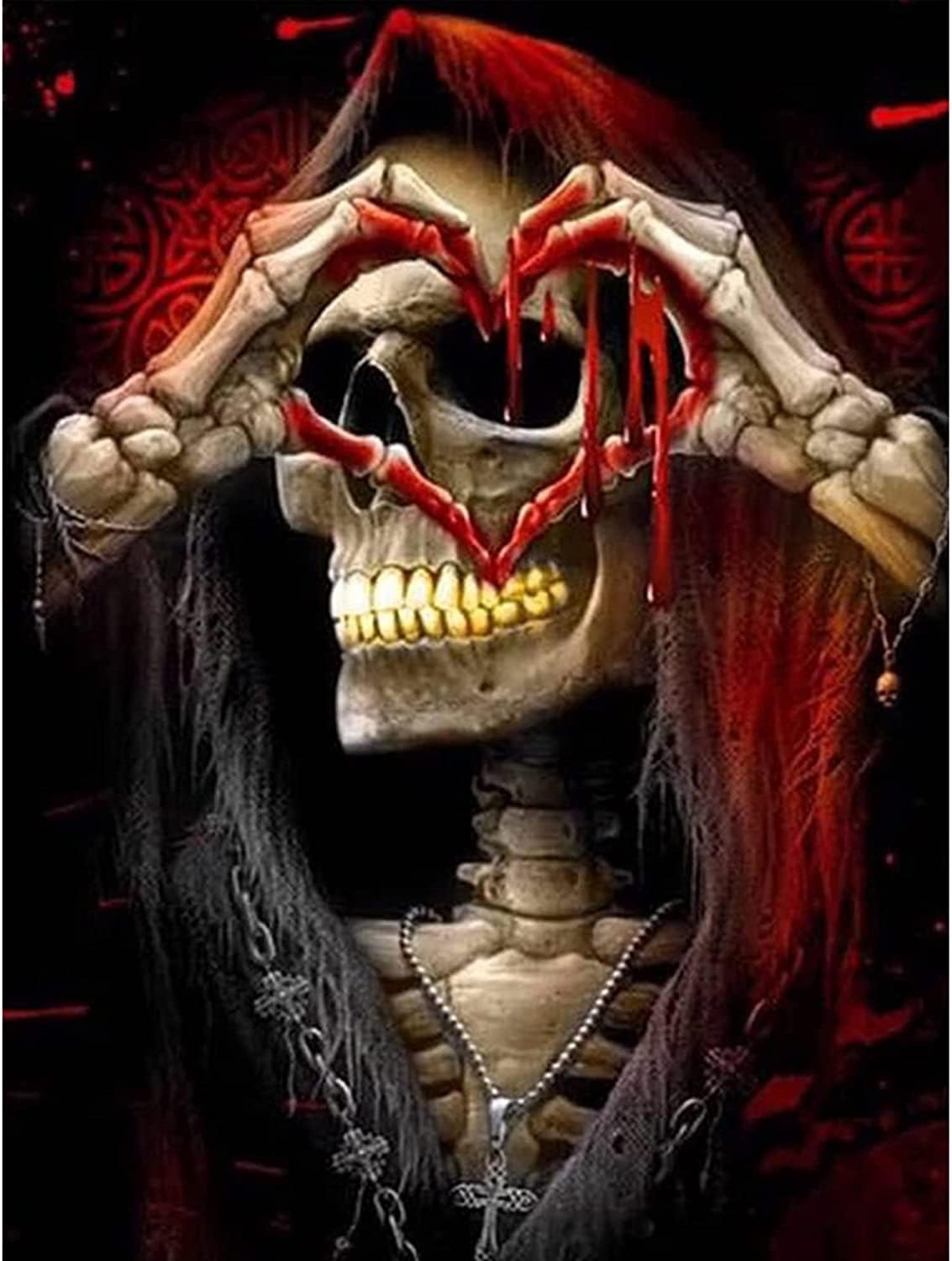 Halloween Skeleton Diamond Painting Kits - 12x16 Inch