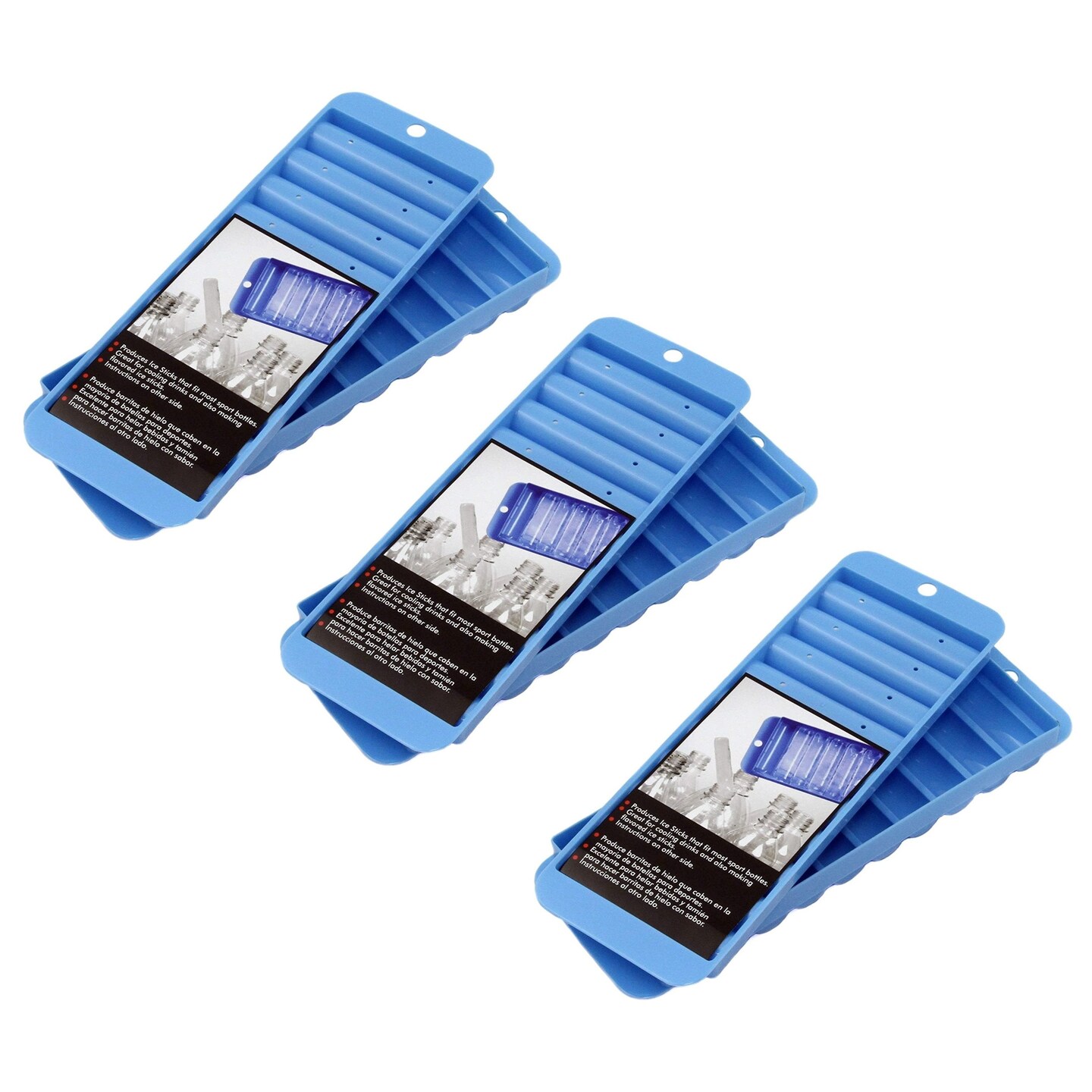 Chef Craft Sport Bottle Ice Stick Tray - Creates 10 Ice Cubes To Fit Drink Bottles