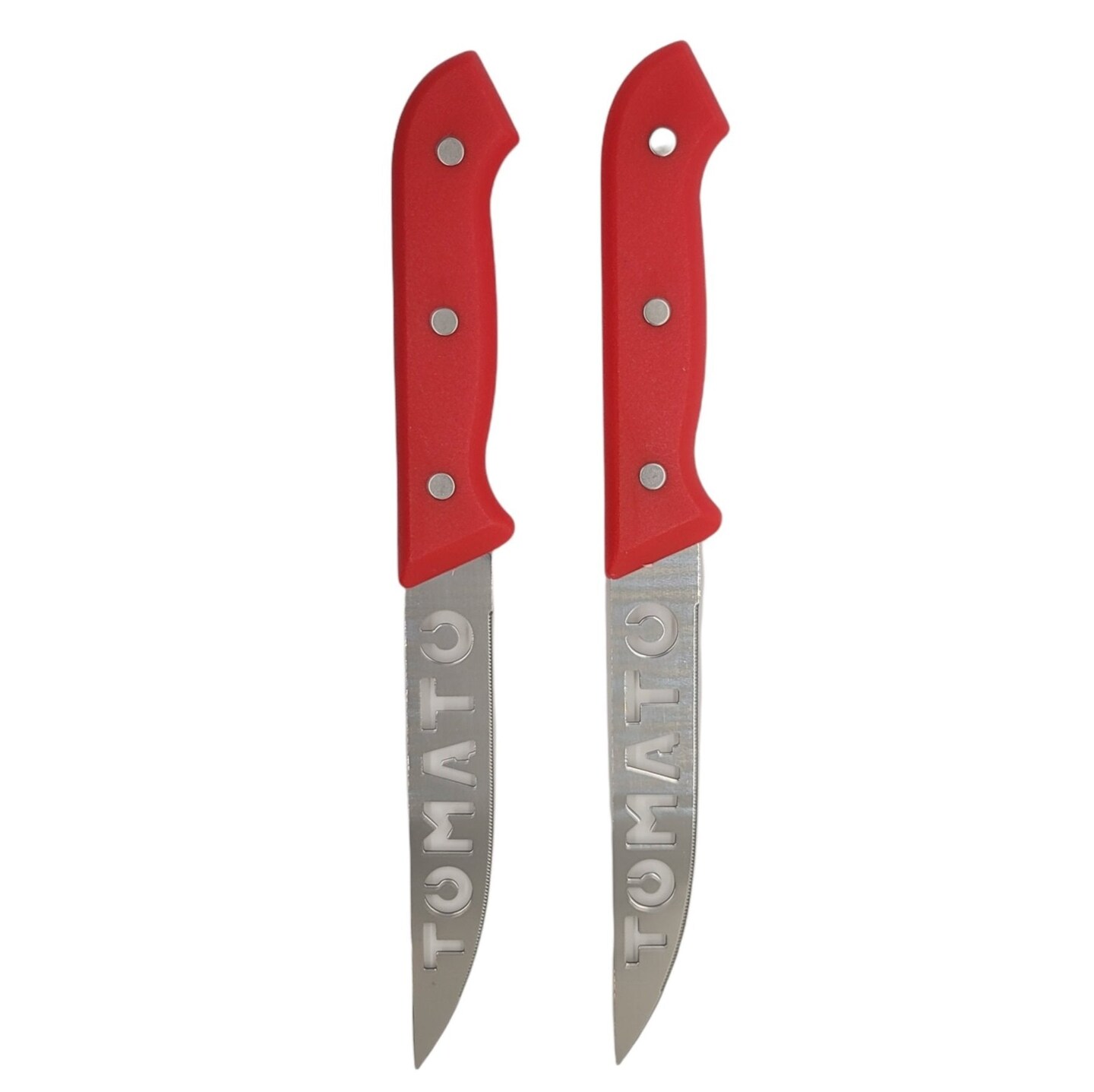 Handy Housewares 10&#x22; Serrated Stainless Steel Blade Tomato Slicing Knife Set - 2 Pack