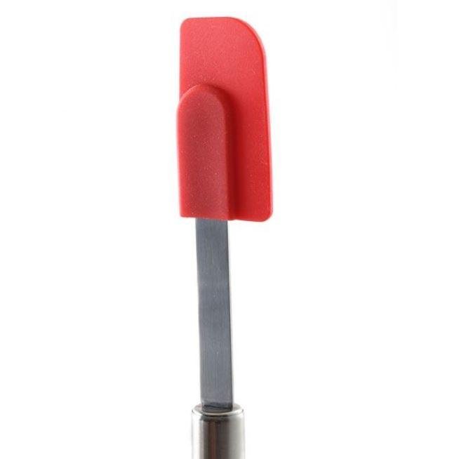 Norpro 3 Piece Silicone / Stainless Steel Kitchen Spatula Set - Red