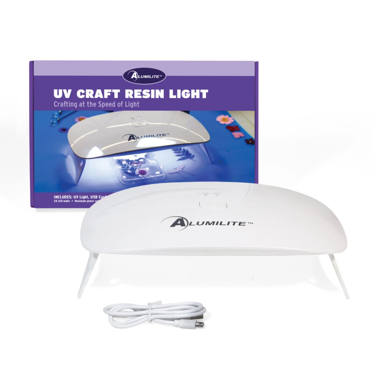 UV Craft Light 48 watts, 28 LEDs, USB cord (adaptor not included)