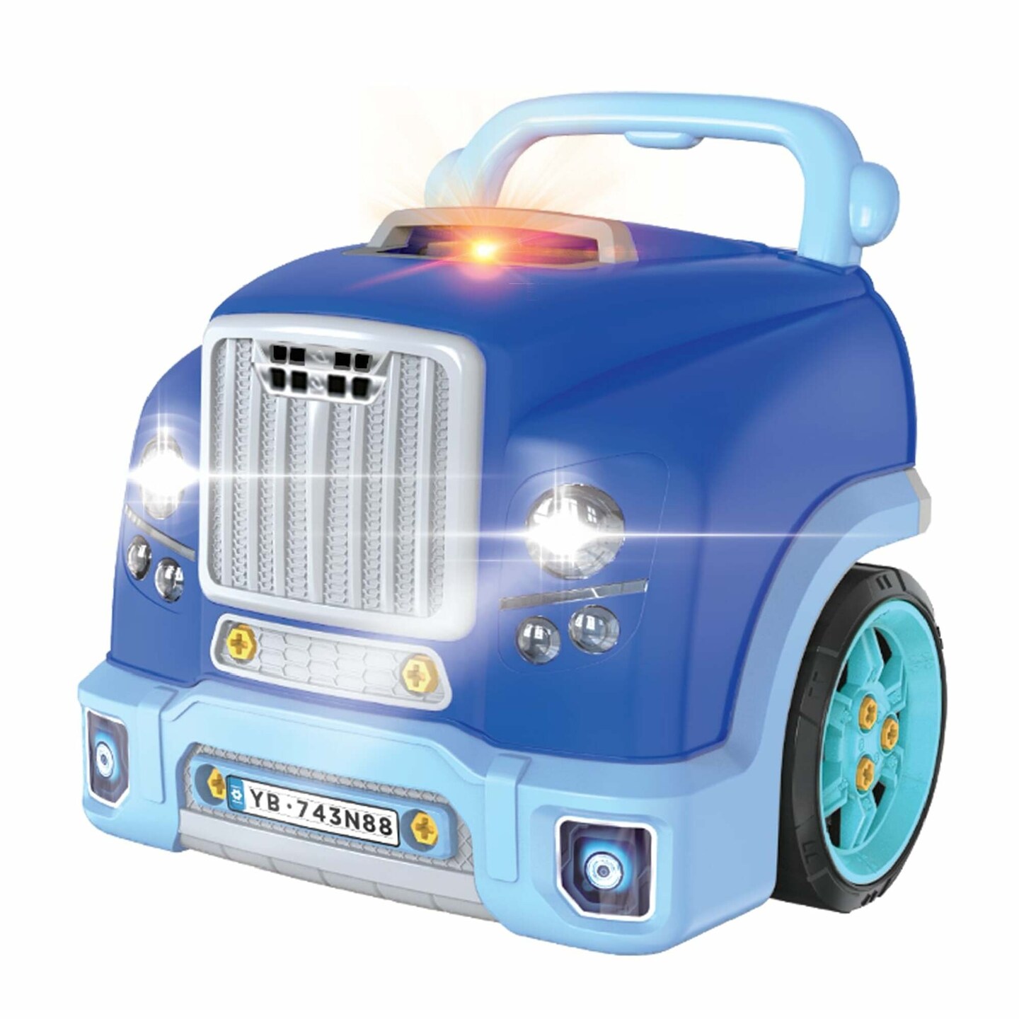 The Bubble Factory: Motor Car Engine Workshop - Blue - Take Apart &#x26; Rebuild Mechanical Toy, Battery-Powered, Lights &#x26; Sound Effects, Kids Ages 3+
