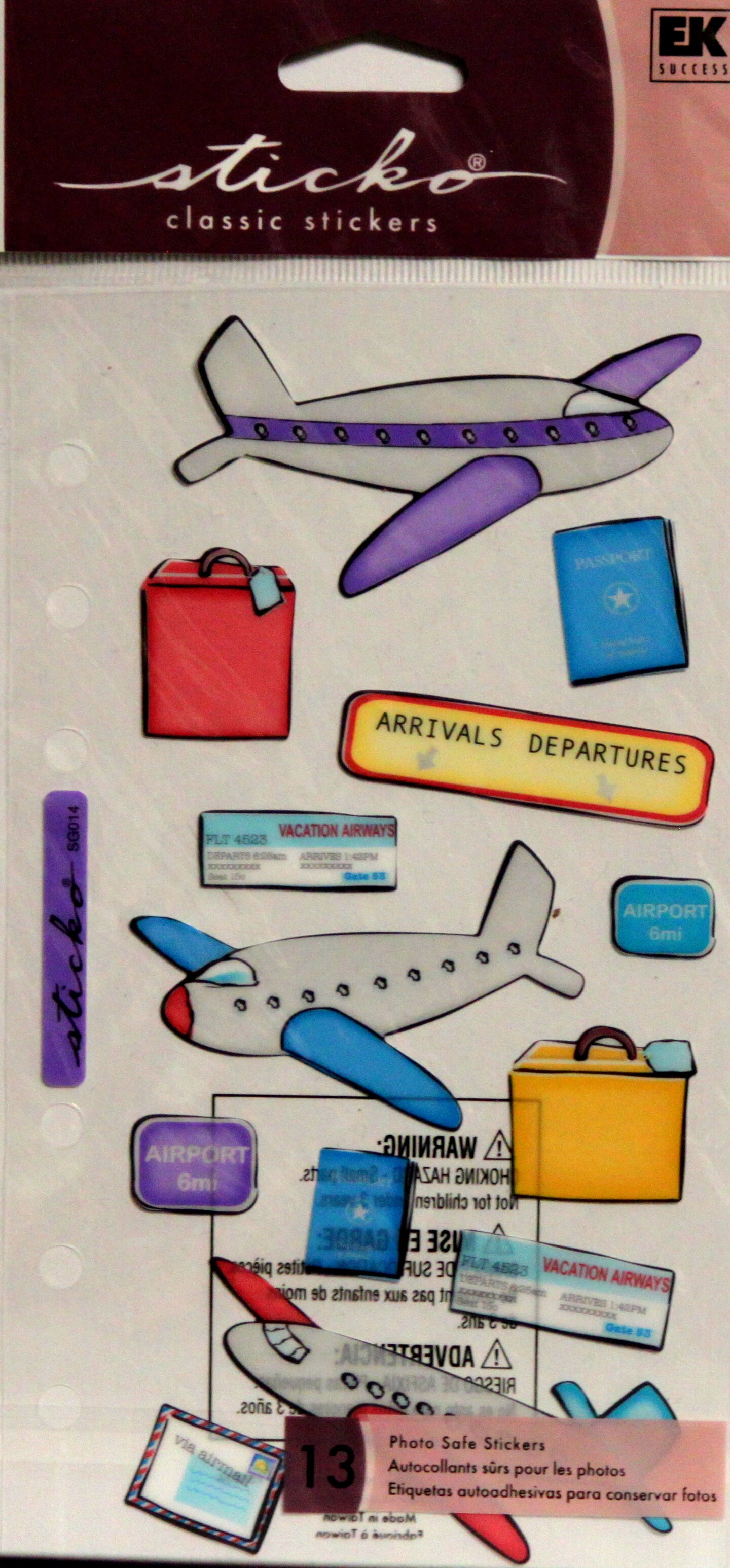 Sticko Leaving On A Jet Plane Stickers
