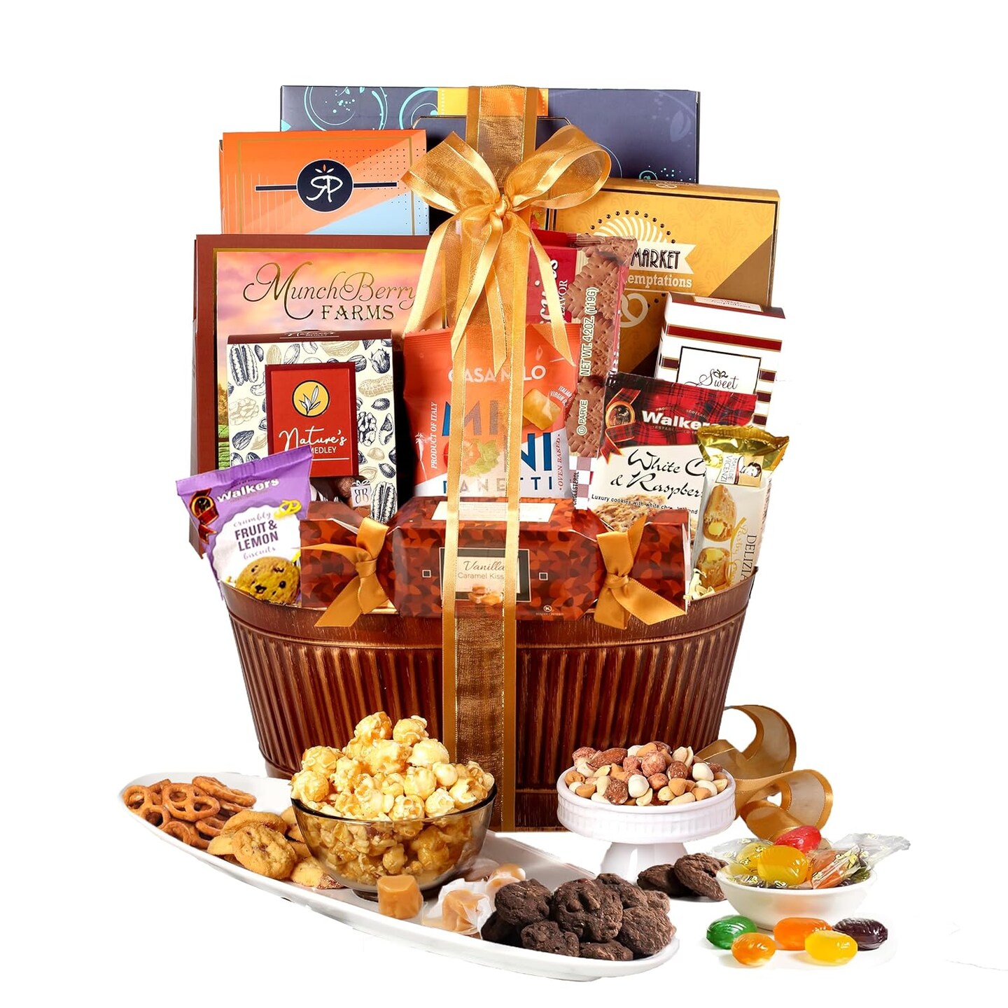 Chocolate Gift Basket Snack Gifts for Women, Men, Families, College, Appreciation, Thank You, Birthday, Corporate, Get Well Soon, Sympathy Care Package