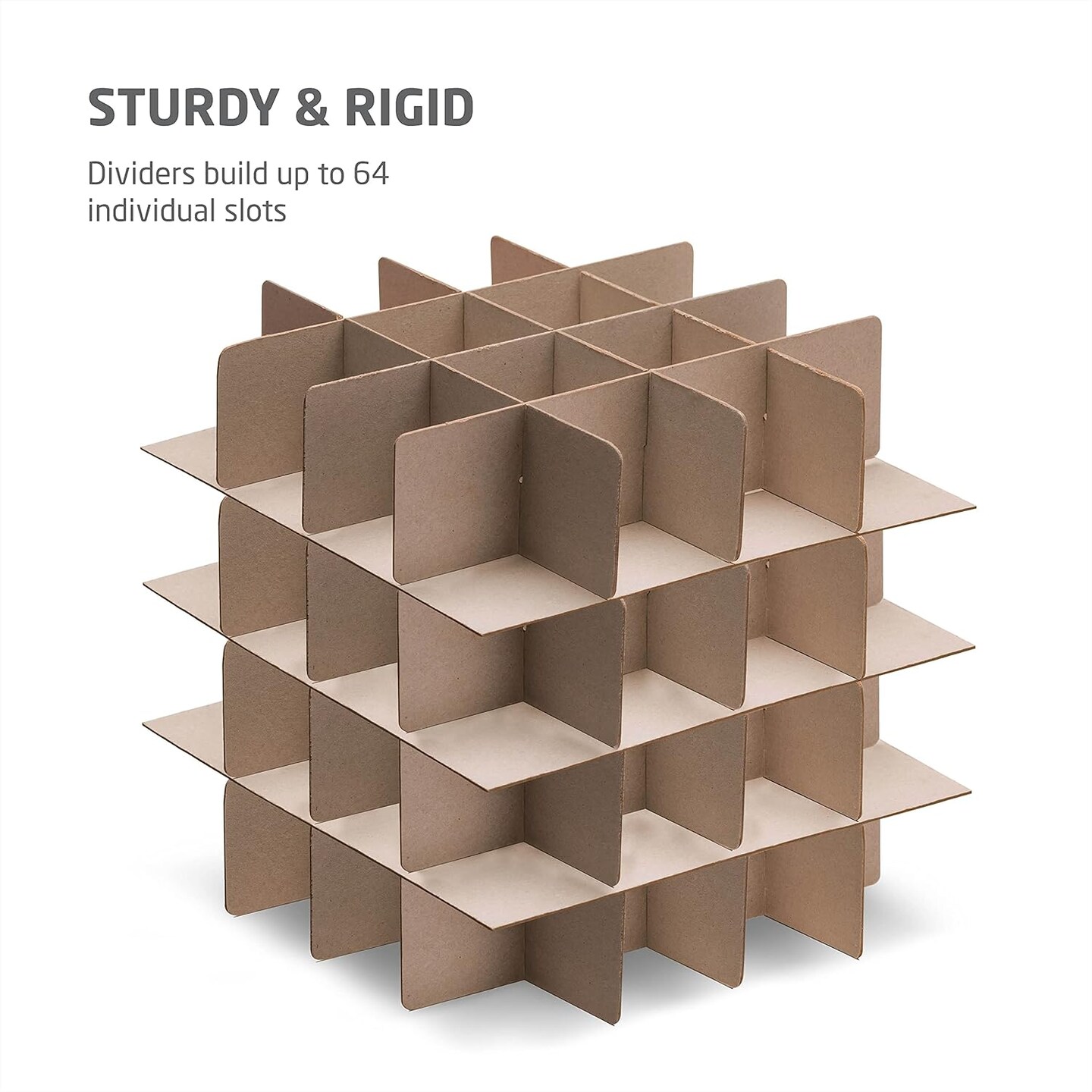 Christmas Ornament Storage Box - Stores 64 Ornaments W/Dual Zippers - Non-Woven, Tear- Proof Christmas Ornament Storage Containers - 3 Inch Cube Compartments - Red