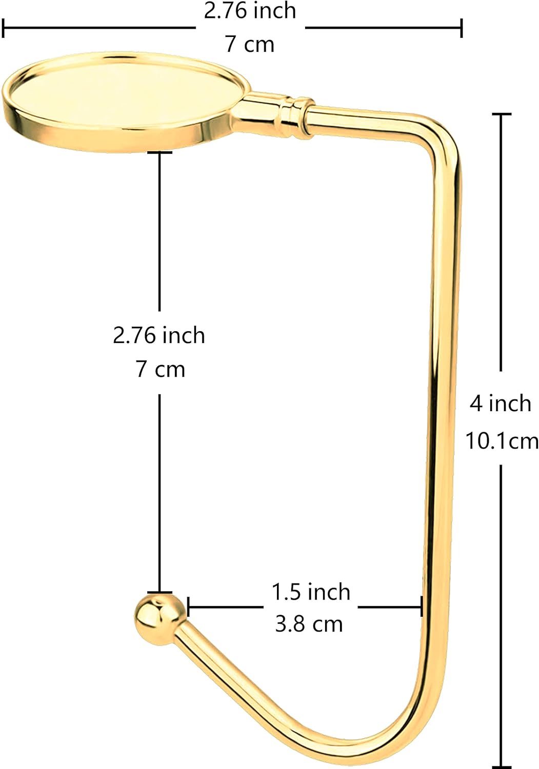 Christmas Stocking Holder for Mantle - 6 Pack Non-Slip Stocking Mantel Holders Hooks Hanger for Christmas Xmas Fireplace and Party Decoration (Gold)