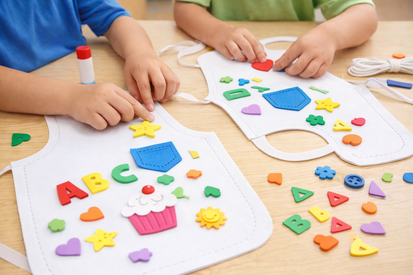 DIY Foam Apron Craft Kit – Kids Art & Classroom Craft Project, 9-3/4" x 6-1/2", 20 Pack