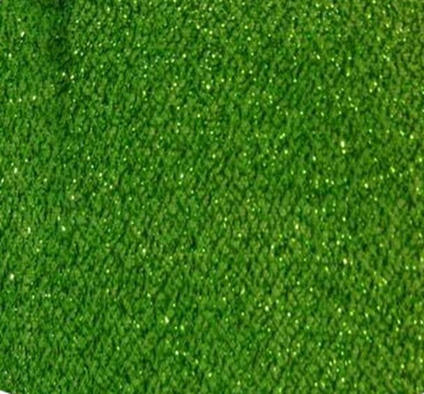 1 Yard Solid Green Glitter American Knit Fabric 58/60" Wide Lightweight Metallic Stretch Fabric