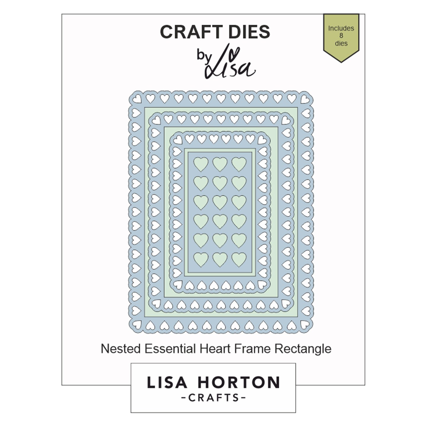 Lisa Horton Crafts Nested Dies-Essential Heart Frame | Michaels