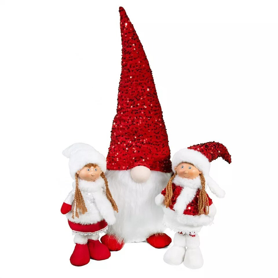 Large Red Christmas Gnome Holiday Gnome Decorative Figurine 29&#x22;