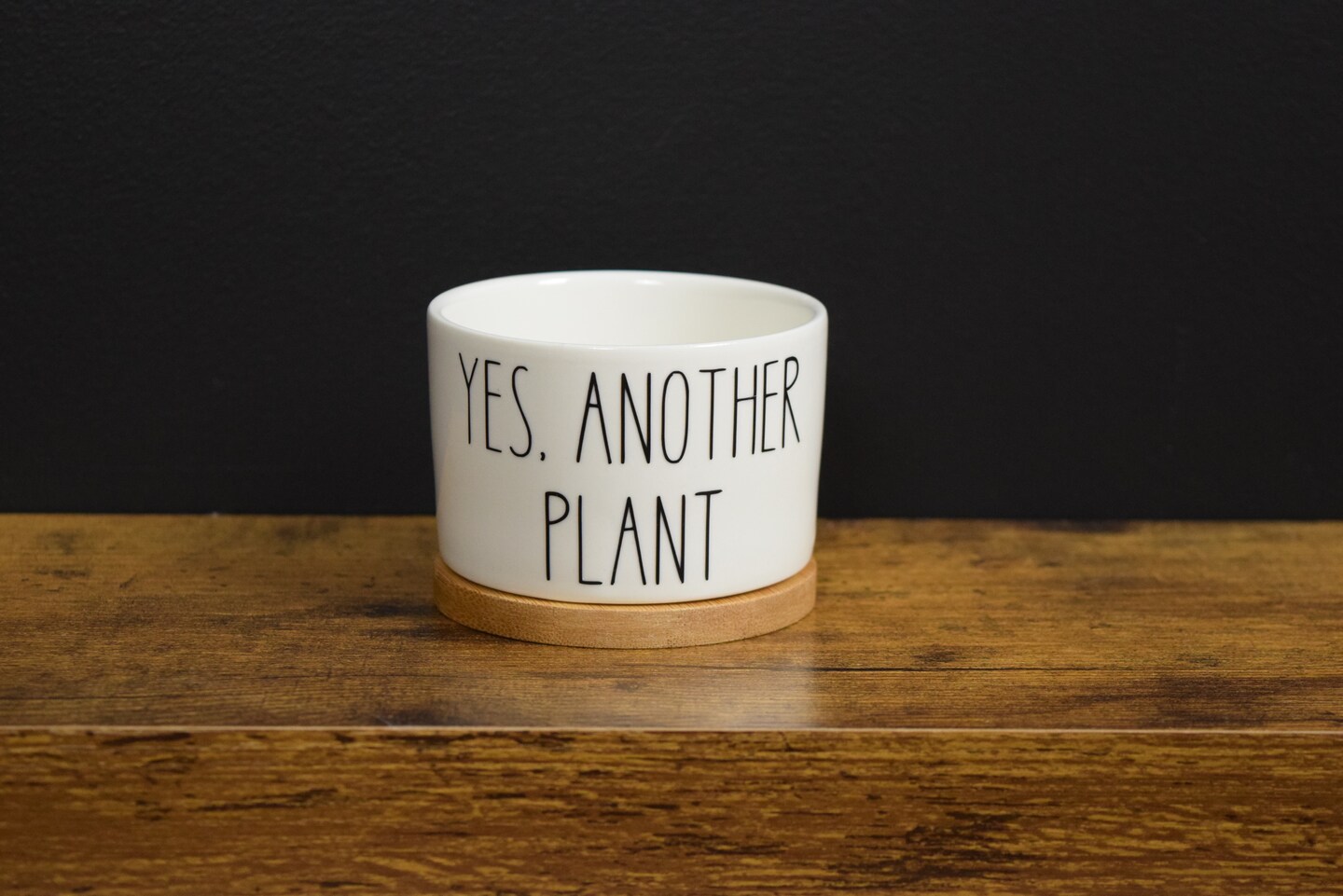 Yes, Another Plant Succulent Pot, Funny Mini 3 inch Pot With Bamboo Drip  Tray, Cute Cactus Ceramic Plant Pot, Brown Thumb Plant Lover Gag Gi |  MakerPlace by Michaels