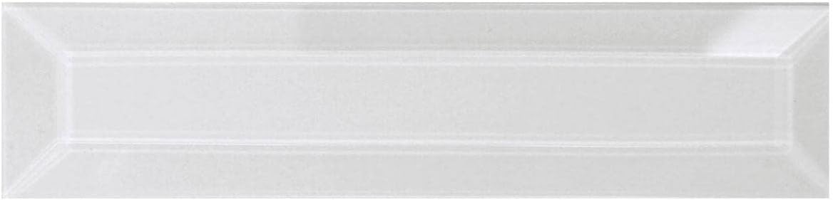 1.5&#x22; x 6&#x22; Rectangle Clear Glass Bevel - 4.7MM Thick - 10 Pack