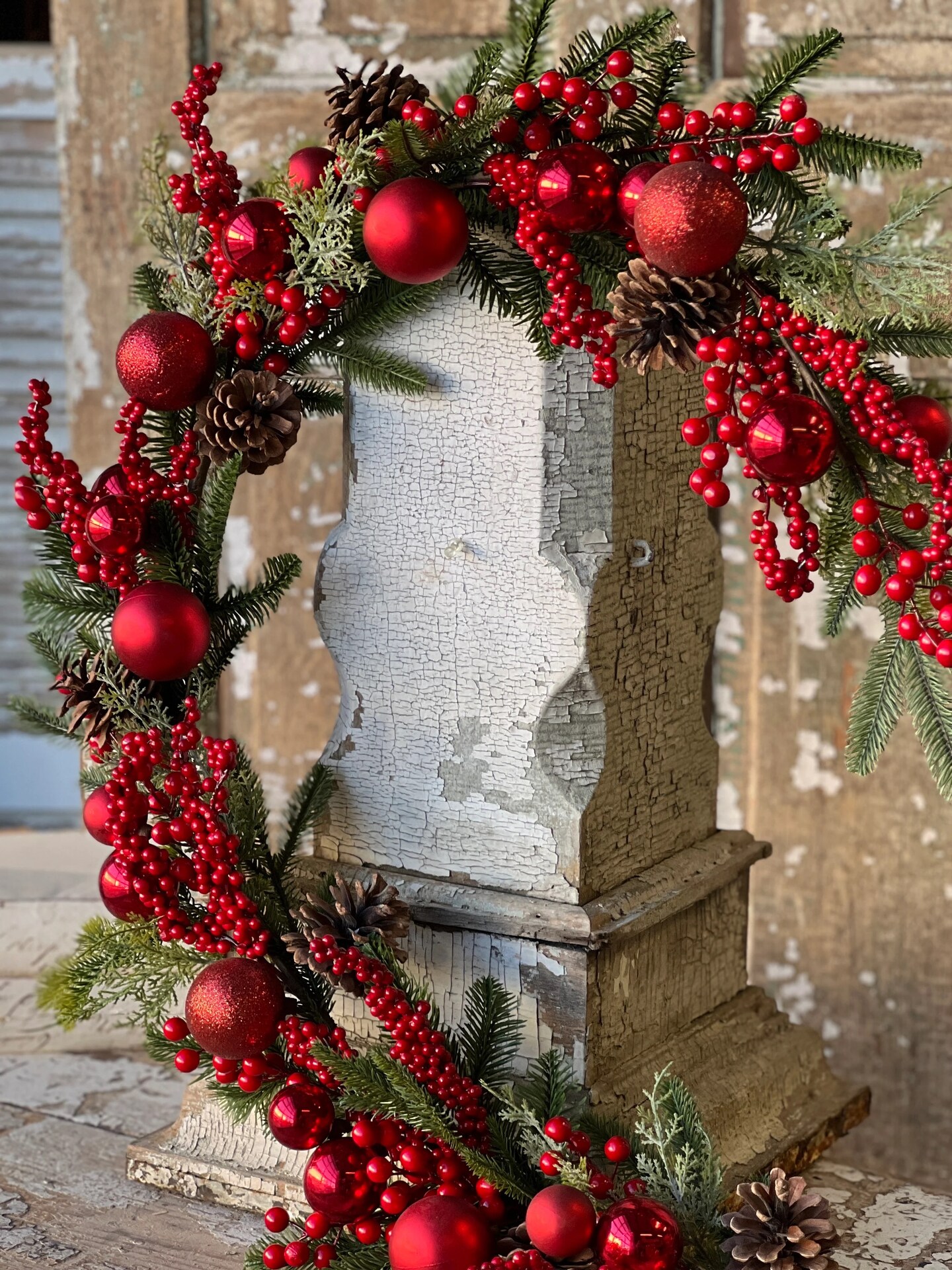 Winterberry and Pine Garland | 5 ft