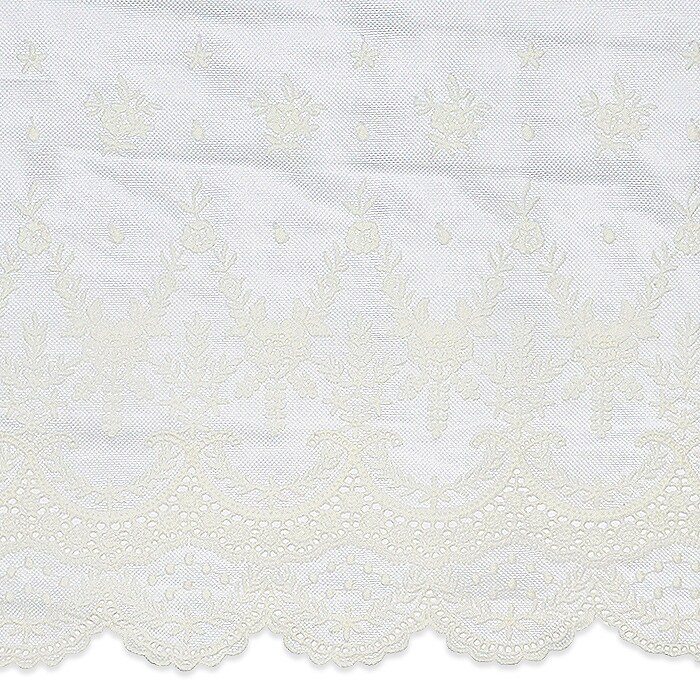 5 yards of Larissa 10 1/2" Laurel Leaf Scalloped Lace Trim | 5 yard cut
