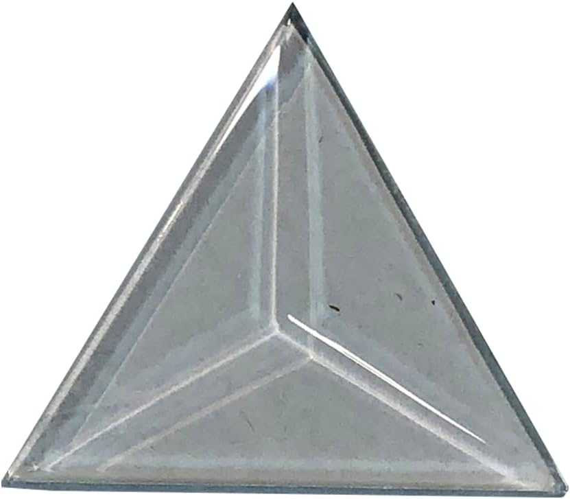 1.5&#x22; x 1.5&#x22; x 1.5&#x22; Triangle Clear Glass Bevel - 4.7MM Thick - 10 Pack