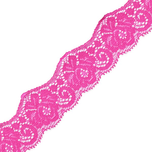 5 Yards of Samantha 1 1/2"  Stretch Raschel Lace Trim | 5 yard cut