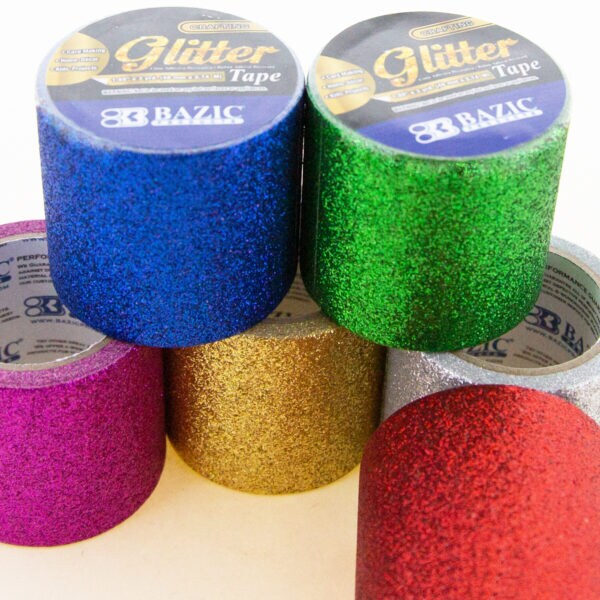 Bazic&#xAE; 1.88&#x22; X 3 Yards Glitter Tape