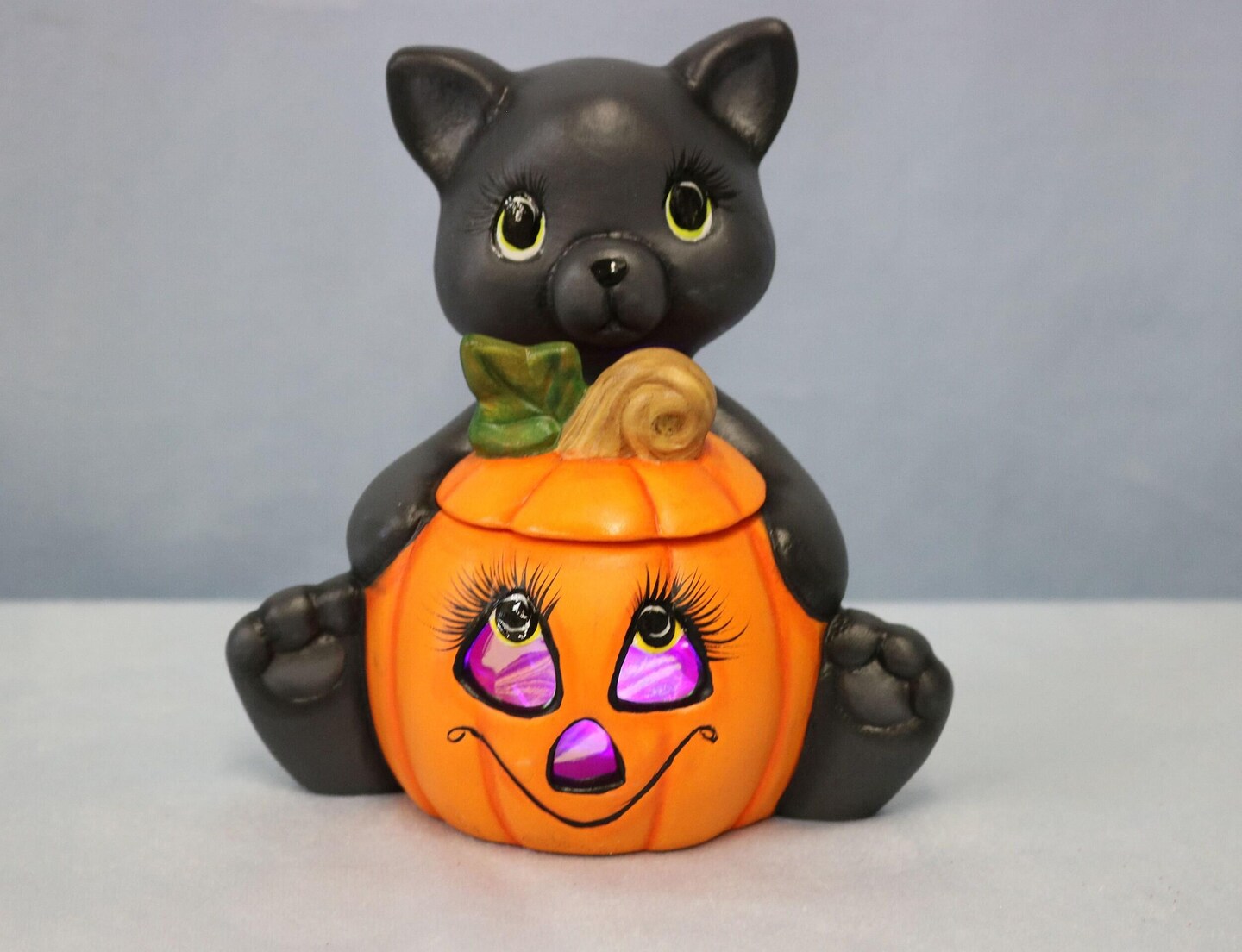 Outlet Build a bear Jack o lantern pumpkin kitty cat plush