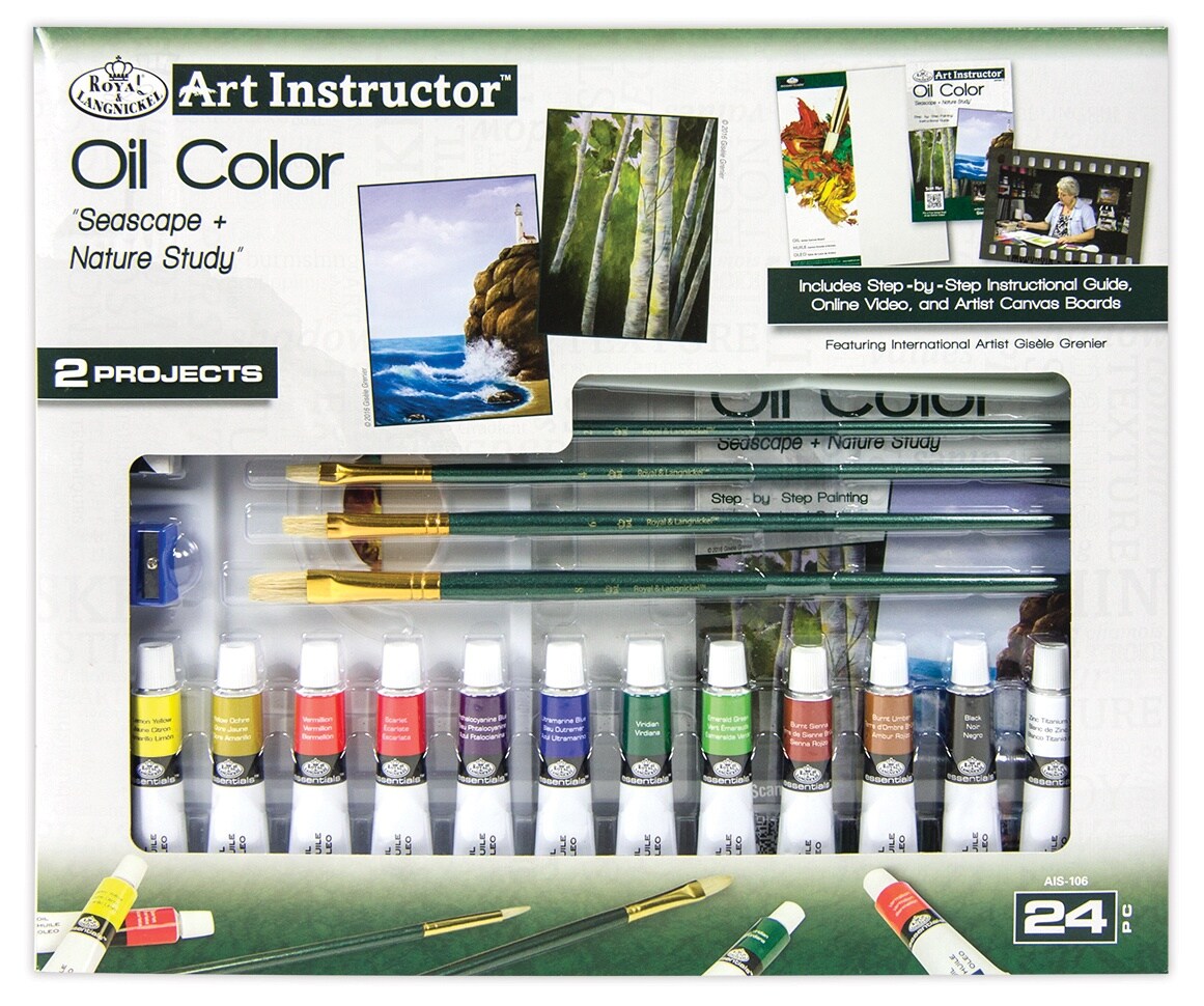 Art Instructor Large Artist Activity Set-Oil Paint