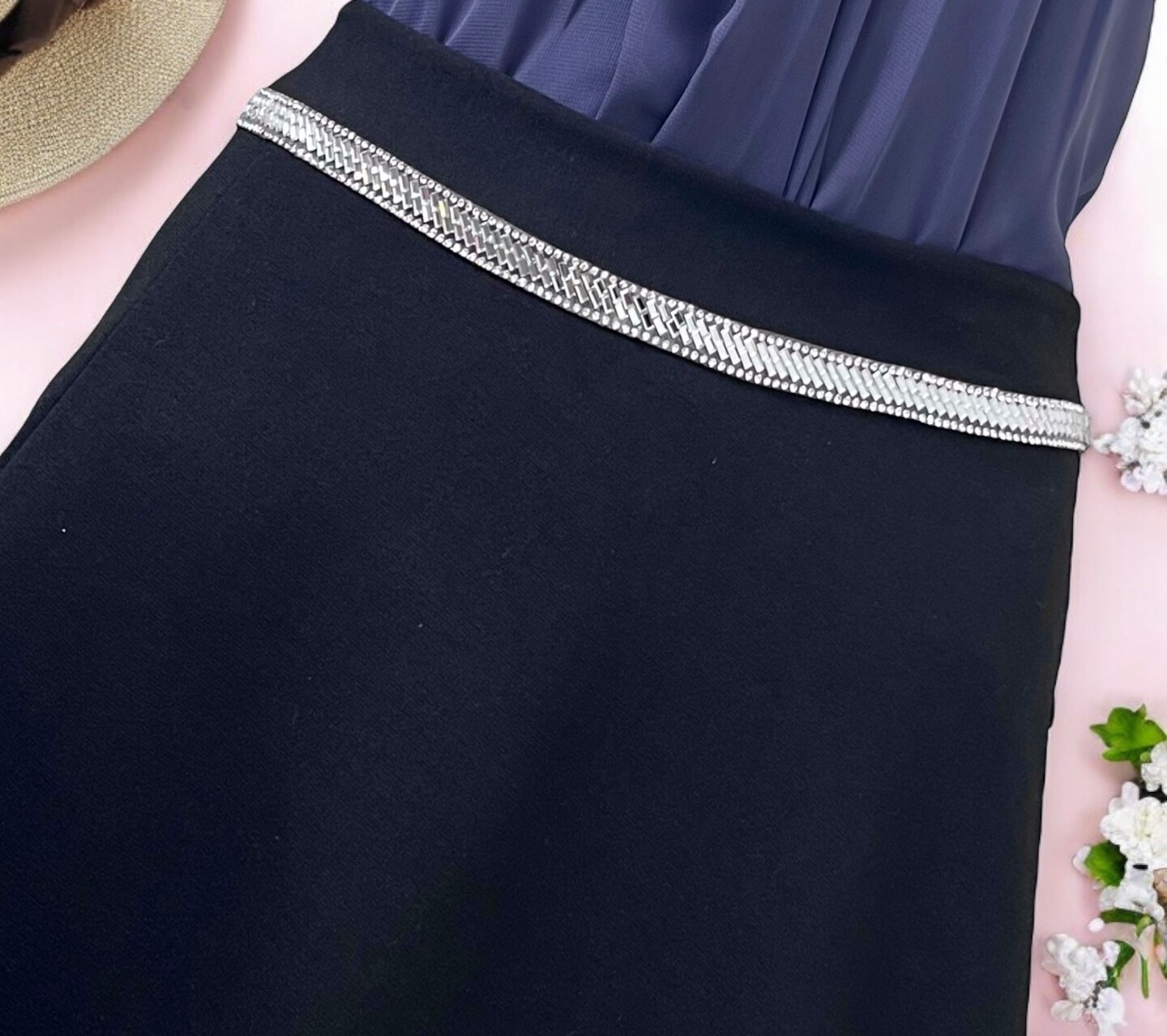 10 yards of Mila 1/2&#x22; Iron-on Rhinestone Trim