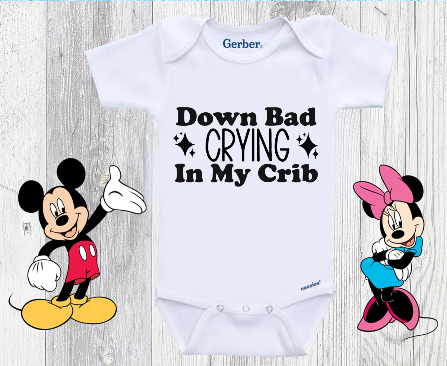 Down bad crying in my crib baby Onesie, Bodysuit, funny Baby Romper, new  baby gift, baby shower gift MakerPlace by Michaels