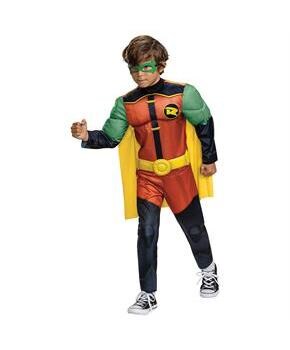 Kid&#x27;s Classic Muscle Batwheels Robin Costume