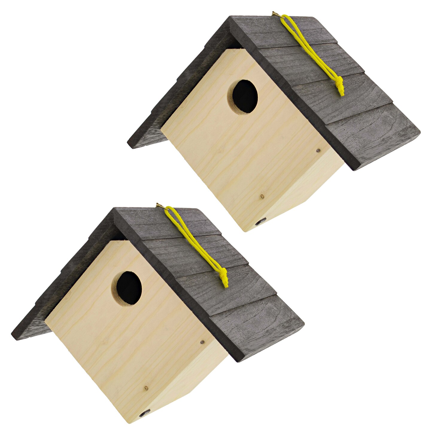 MiMu Wooden Bird House to Paint - Unfinished Mounted Bird House